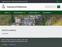 Tablet Screenshot of comune.valstrona.vb.it